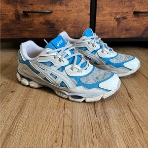 ASICS Blue and Gray Athletic Sneakers